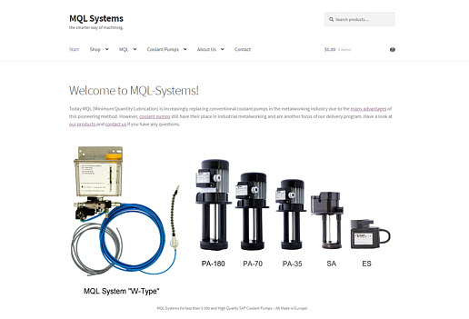 Minimal Quantity Lubrication Systems and Coolant Pumps